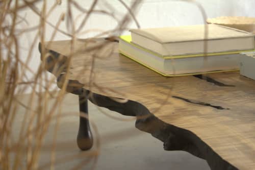 Live Edge Maple Coffee Table | Tables by LIRIO Design House. Item made of maple wood works with mid century modern & contemporary style