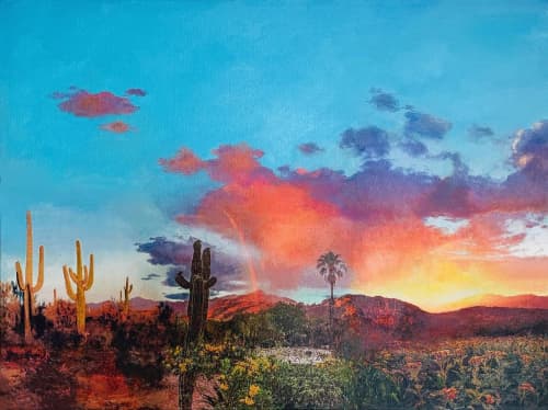 The Endless Chromatic - Original Painting on Canvas | Oil And Acrylic Painting in Paintings by Stefanie Bales Fine Art | Stefanie Bales Fine Art in San Diego. Item composed of canvas & synthetic