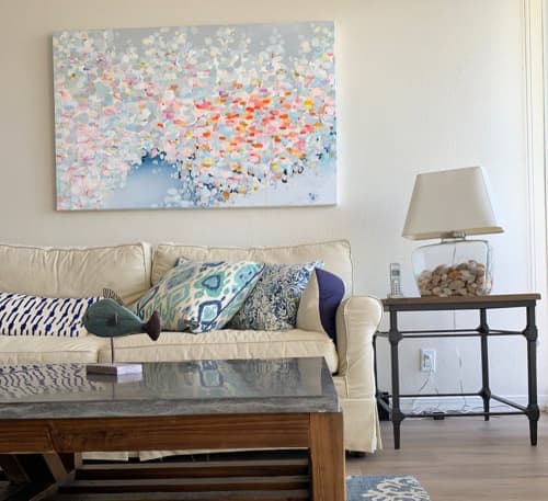 Art Installation | Oil And Acrylic Painting in Paintings by Claire Desjardins. Item composed of canvas and synthetic