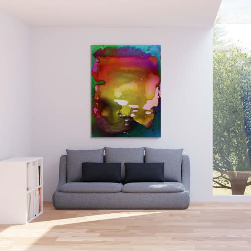 Abstract Scanography XI | Prints by Sven Pfrommer. Item made of aluminum with glass
