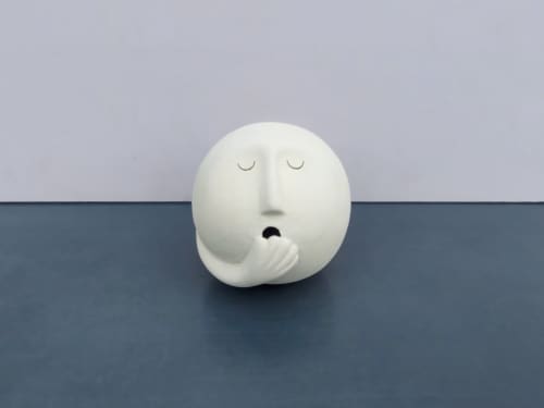 Yawn | Sculptures by Aman Khanna (Claymen)ˇ | Claymen in New Delhi. Item composed of stoneware