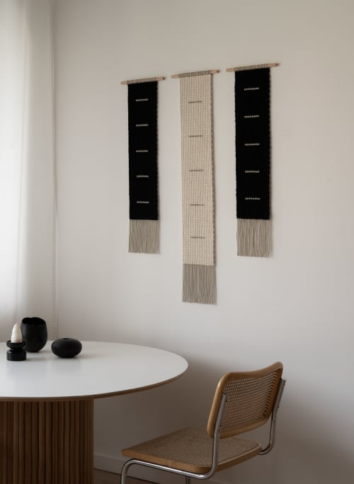 Earth Triptych | Decorative Objects by Versh Gallery. Item made of cotton compatible with minimalism and japandi style