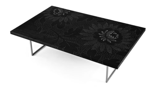Nail Inlay Coffee Table by Peter Sandback | Tables by Peter Sandback. Item composed of maple wood in minimalism or mid century modern style