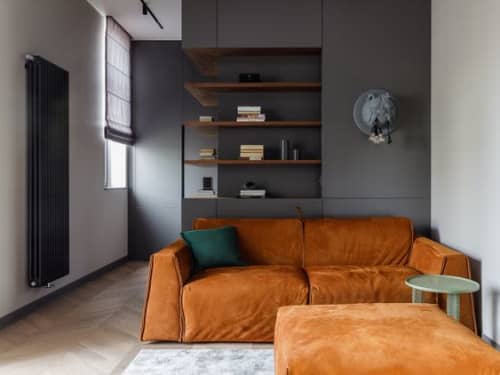 Modern Russian apartment with Parker sofa bed | Interior Design by Milano Bedding