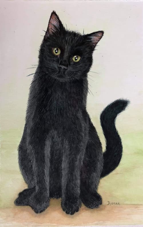 Petey | Watercolor Painting in Paintings by Maurice Dionne FINEART. Item made of paper
