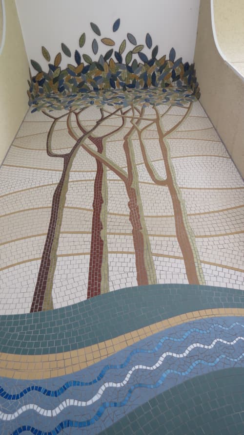 Family Tyes Entrance Mosaic. | Art & Wall Decor by Paul Siggins - The Mosaic Studio. Item composed of ceramic and glass
