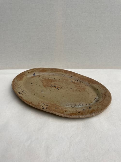Oval Serving Plate | Serving Tray in Serveware by by Danielle Hutchens. Item made of stoneware