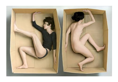 Boxed In - Print | Prints by Juan Cossio Fine Art | Waterfall Mansion and Gallery in New York. Item composed of paper