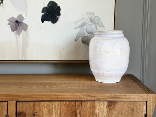 Large Handbuilt Ceramic Vase | Vases & Vessels by Alissa Goss Ceramics & Pottery. Item made of stoneware compatible with boho and coastal style