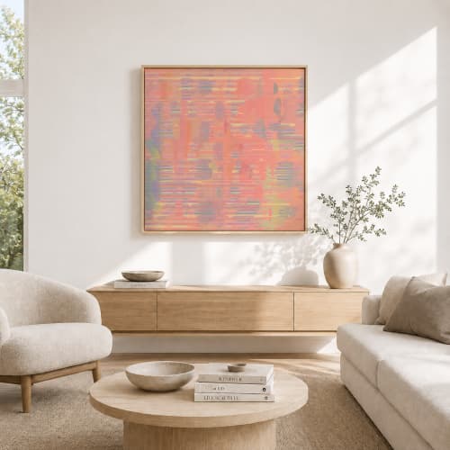 Blush | Prints by ARTATAK. Item made of cotton with paper works with contemporary & japandi style