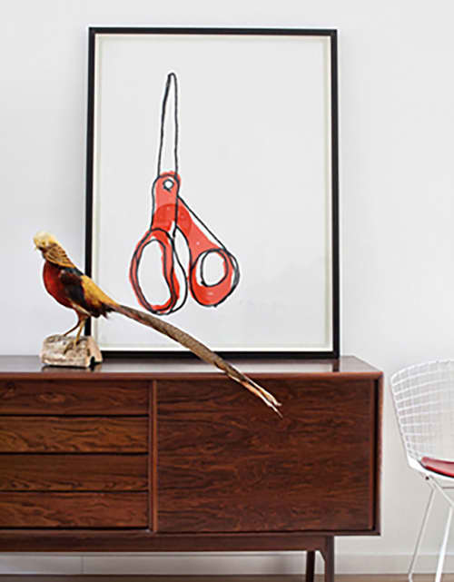 Big Scissors | Prints by Alanna Cavanagh. Item composed of paper