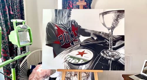What are you advertising | Oil And Acrylic Painting in Paintings by JEREMIAH | Private Residence - Mount Maunganui, Tauranga, New Zealand in Tauranga. Item made of canvas