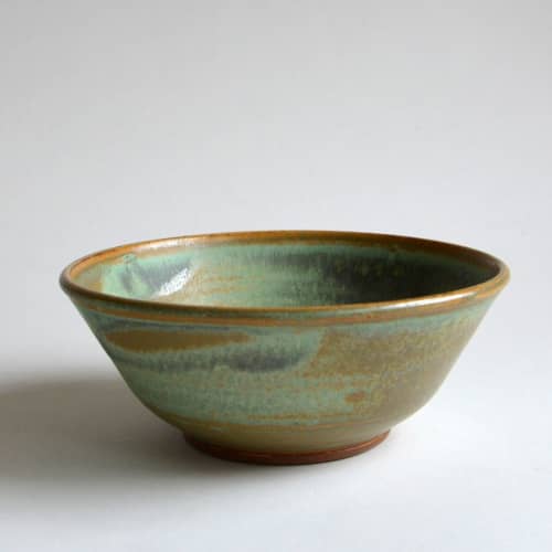 Soup Bowl in Lichen | Dinnerware by Keyes Pottery. Item made of ceramic