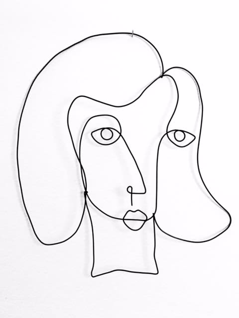 Abstract Wire Sculpture Portraits | Sculptures by Wired Sculpture Studios | Bluebird London NYC in New York