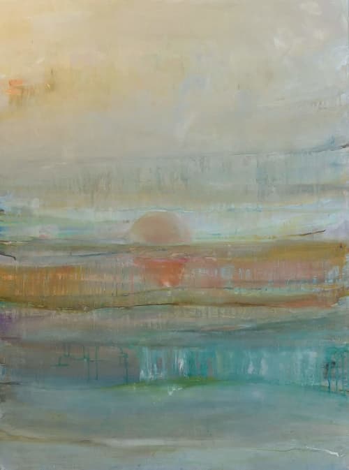 Key of Sea | Oil And Acrylic Painting in Paintings by Crystal Eadie Miller`. Item made of synthetic