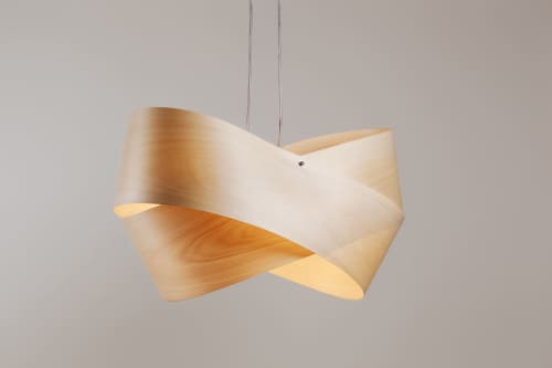 Designer Lamp Blume 2 Pendant Crafted | Pendants by Traum - Wood Lighting. Item made of wood works with minimalism & modern style