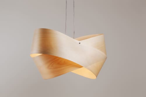Designer Lamp Blume 2 Pendant Crafted | Pendants by Traum - Wood Lighting. Item made of wood works with minimalism & country & farmhouse style