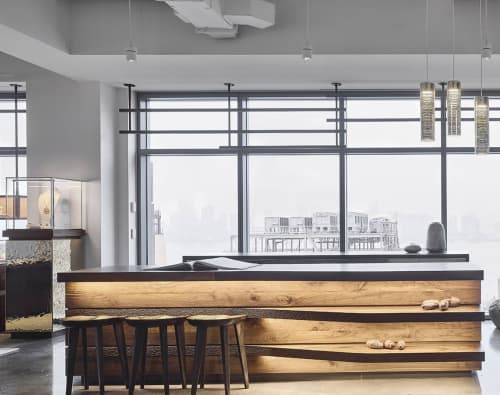John Hardy Showroom | Countertop in Furniture by Amuneal | John Hardy USA in New York. Item composed of wood