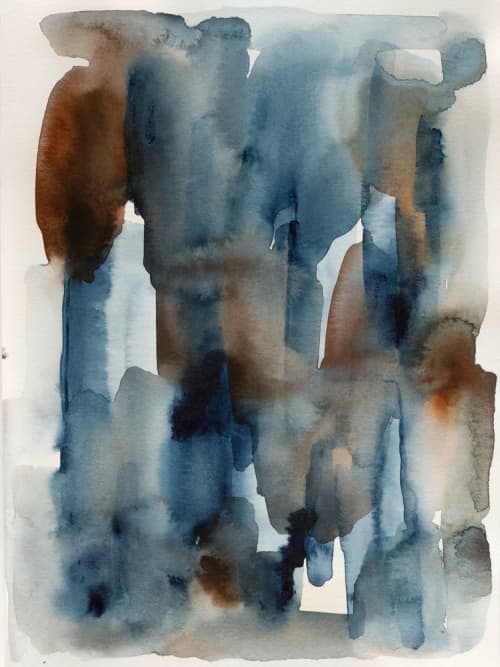 Blue Jeans | Oil And Acrylic Painting in Paintings by Hope Bainbridge Art. Item composed of paper