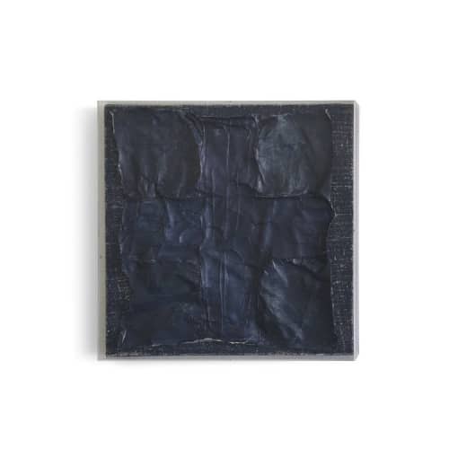 Incrocio Stradale Indaco I | Mixed Media by Kim Fonder. Item composed of fabric and synthetic