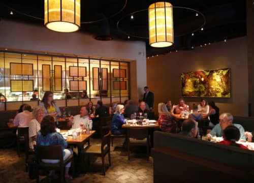 Jasper’s Custom Chandeliers | Chandeliers by CP Lighting | Jasper’s in Plano. Item composed of aluminum and synthetic