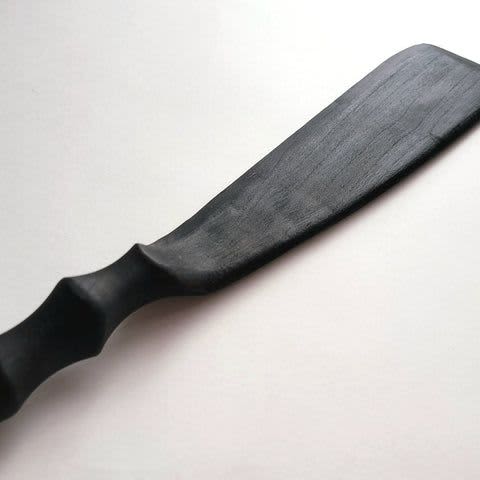 Wood Spatula Utensil Shou Sugi Ban Yakisugi Inspired Finish by Wild