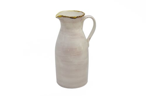 Ceramic Jug | Vessels & Containers by Living Sustainable Finds. Item made of ceramic