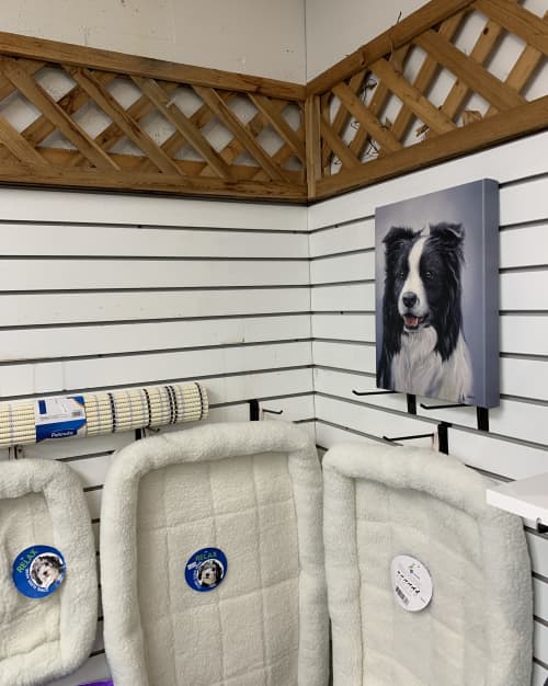 Border Collie Dog Art Print | Prints by Paws By Zann Pet Portraits | Olivers Raw in Nanaimo. Item made of paper