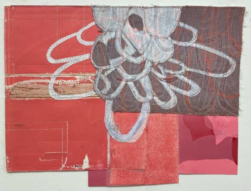 Mother | Collage in Paintings by Susan Smereka. Item composed of cotton and paper in contemporary or modern style