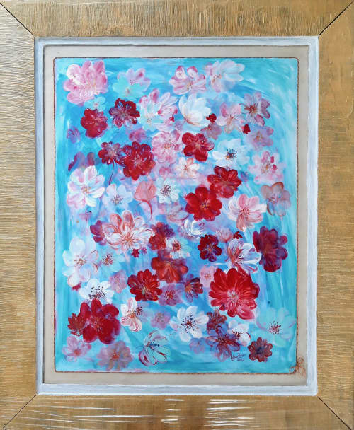 Imagine the possibility | Oil And Acrylic Painting in Paintings by Elena Parau. Item made of paper compatible with boho and contemporary style