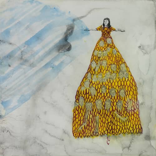 Family Tree painting "Las Bedoyas" | Oil And Acrylic Painting in Paintings by Sandra Mack-Valencia. Item made of wood with synthetic