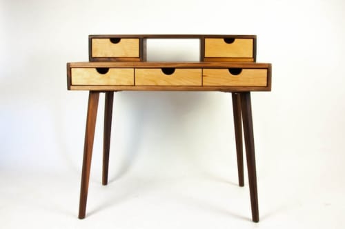 La Huche Cheri | Desk in Tables by Curly Woods. Item composed of oak wood in mid century modern style