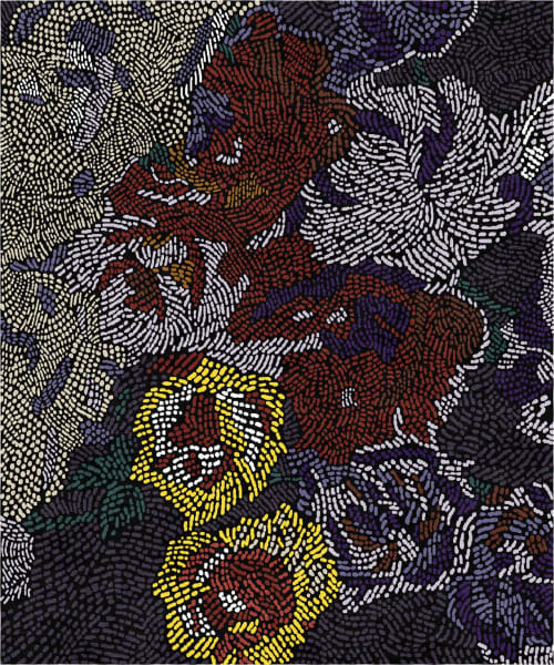 Rug Fiametta Giardino in Primavera multi colored | Area Rug in Rugs by Atelier Tapis Rouge. Item composed of wool compatible with eclectic & maximalism and art deco style