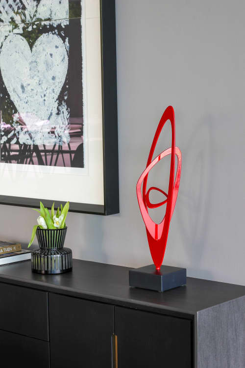 Steady Act | Sculptures by Paul Stein Sculpture. Item made of steel works with contemporary style