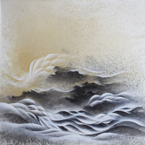 Liquid light | Oil And Acrylic Painting in Paintings by Francesca Borgo. Item made of synthetic works with minimalism & contemporary style