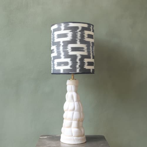 Alice in Wonderland handshaped ceramic lamp base | Table Lamp in Lamps by Ingrid Vermulst by Studio Wild Orange. Item made of stoneware works with boho & contemporary style