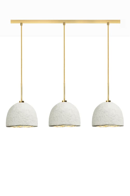 MushLume Linear Chandelier - 3 Shades | Chandeliers by MushLume Lighting