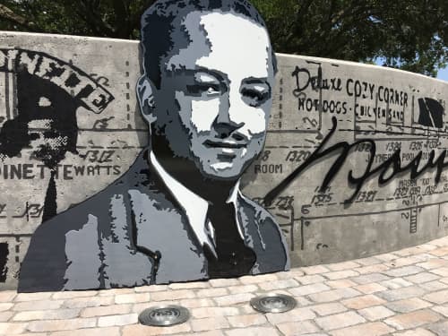 Leaders Row | Public Sculptures by Michael Parker | Perry Harvey Sr. Park in Tampa. Item made of stone