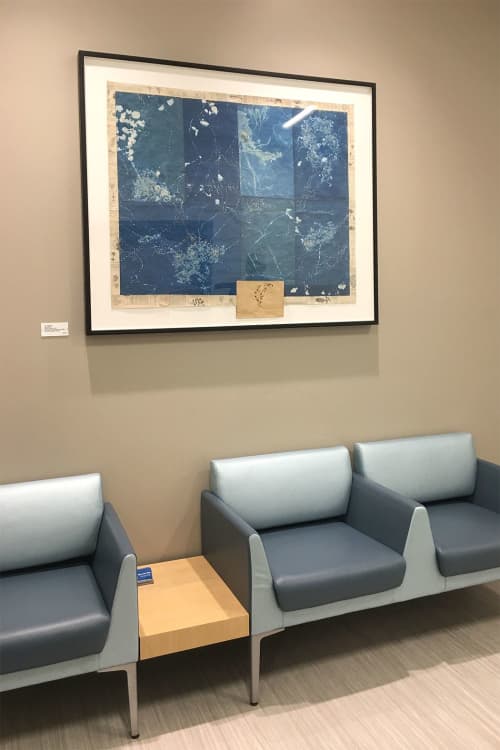 History of Flowers | Mixed Media by Ann Holsberry | UCSF Medical Center at Mission Bay in San Francisco. Item made of paper with synthetic
