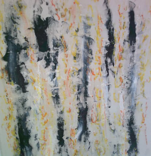 frotage | Paintings by VANDENHEEDE FURNITURE-ART-DESIGN. Item composed of cotton compatible with boho and contemporary style