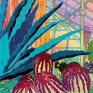Desert Niche 4 | Oil And Acrylic Painting in Paintings by Elizabeth Gahan. Item made of canvas with synthetic