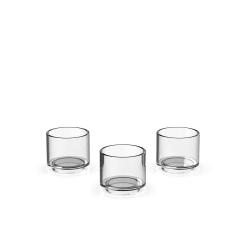 4-Inch Clear Acrylic Planters - Set of Three | Vases & Vessels by Lumaclare