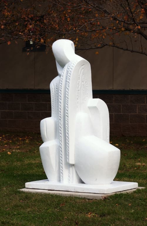 Stream Chit Chat | Public Sculptures by Choi  Sculpture | Michener Art Museum in Doylestown. Item composed of steel & synthetic