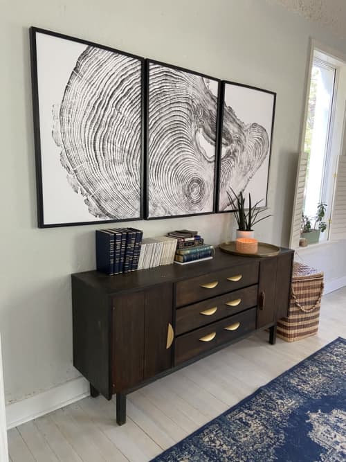 Los Angeles, California Pine Triptych | Prints by Erik Linton. Item composed of paper