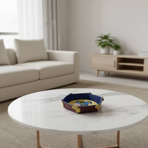 Guantera Rinaldo | Decorative Tray in Decorative Objects by CAPPELLO & MARTELLO. Item made of leather works with mediterranean style