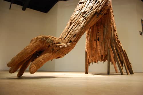Root | Sculptures by Andrew Ramiro Tirado | Coburn Gallery at Colorado College in Colorado Springs. Item made of wood