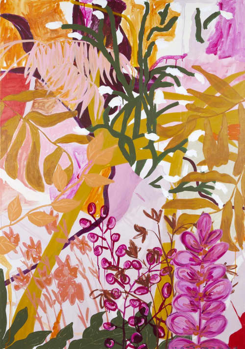 Wild Floss Print by kate mayes art at Private Residence, Torquay