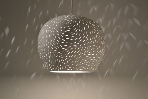 Claylight Medium Pendant (7") | Pendants by lightexture. Item composed of ceramic