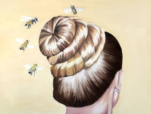 Honey | Oil And Acrylic Painting in Paintings by Sofia del Rivero