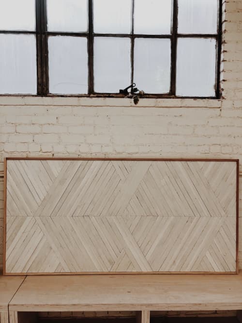 6x3 Three Dimensional All White | Decorative Objects by Aleksandra Zee. Item composed of wood in minimalism or contemporary style